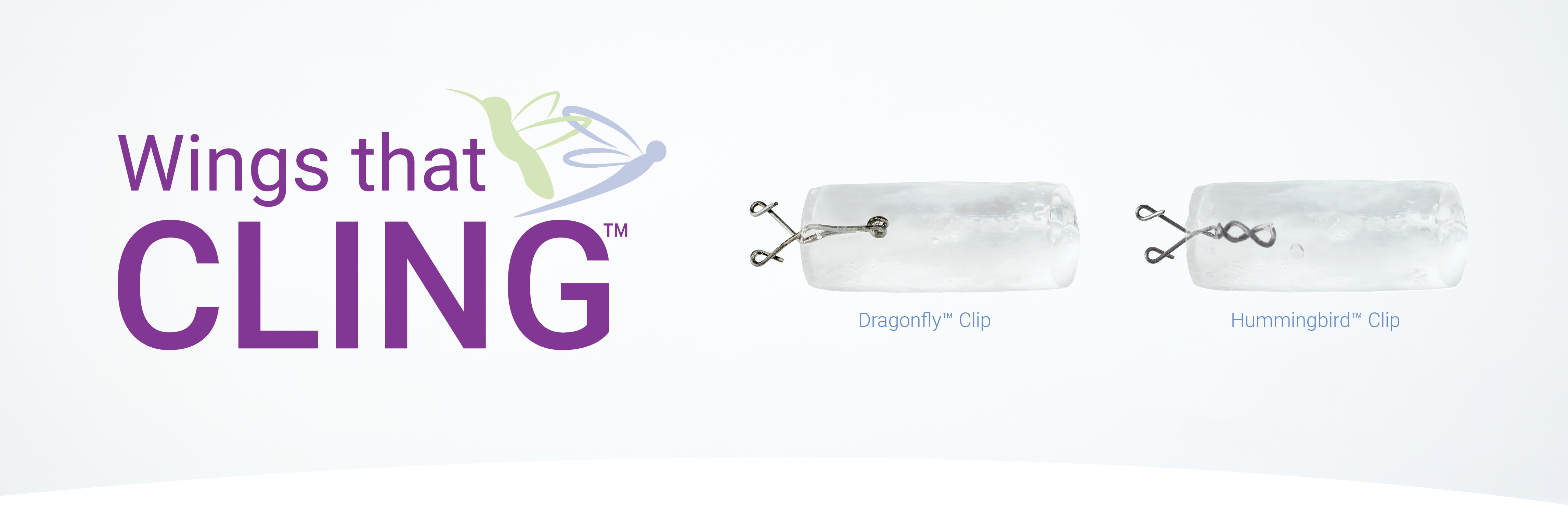 The HydroMARK™ Plus Breast Biopsy Site Marker: Wings that Cling™ Dragonfly™ Clip  Hummingbird™ Clip